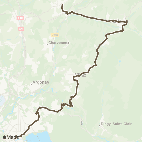 Sibra Groisy / Annecy map