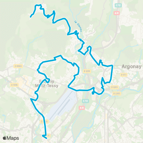 Sibra Meythet Rabelais / Pringy Grande Ferme map