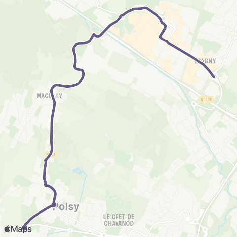 Sibra Poisy / Tuileries map