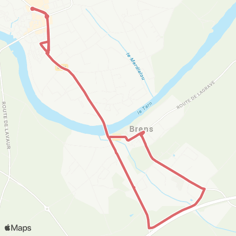 Sillonne - Gaillac Brens map