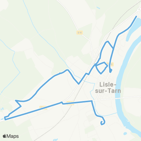 Sillonne - Lisle-sur-Tarn Les Robertes - Collège map