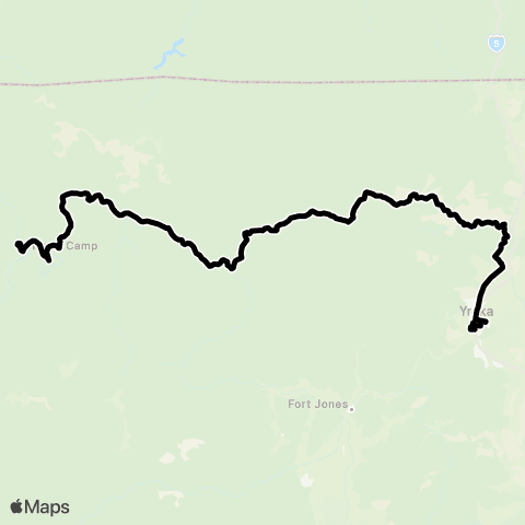 STAGE Siskiyou County Happy Camp map