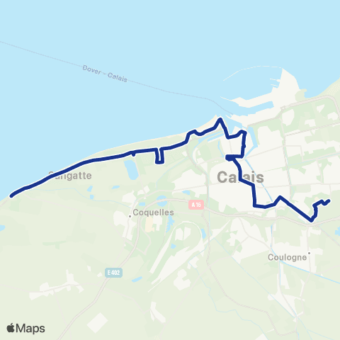 SITAC La Française / Blériot / Calais N. / Théâtre / Zone Curie / Hôp. map