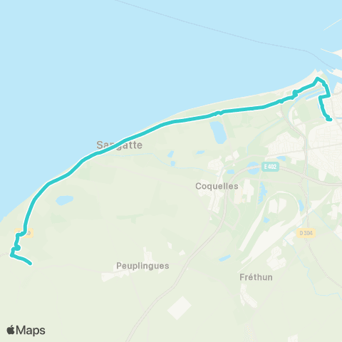 SITAC Théâtre / Gare SNCF / Calais N. / Pluviose / Blériot / Sangatte map