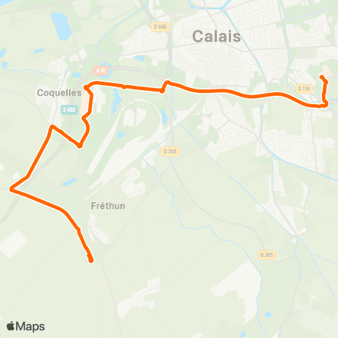SITAC Gare TGV / Cité Europe Eurotunnel (PS1) map