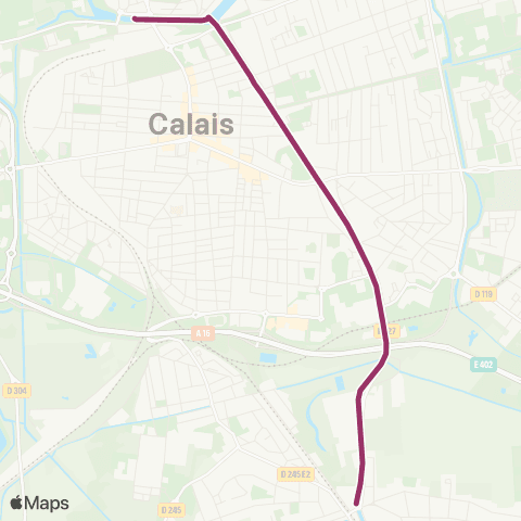 SITAC Calais Majest'in map