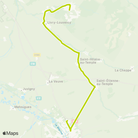 SITAC Mourmelon-le-Grand ⇔ Châlons-en-Champagne map