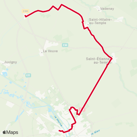 SITAC L'Épine ⇔ Châlons-en-Champagne map