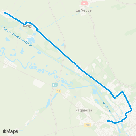 SITAC Juvigny ⇔ Châlons-en-Champagne map
