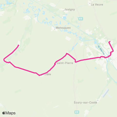 SITAC Villers-le-Château ⇔ Châlons-en-Champagne map