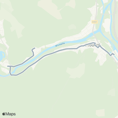 SIT Frouard Gare <> Liverdun Gare map