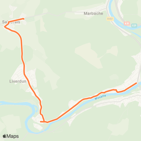 SIT Saizerais <> Pompey map