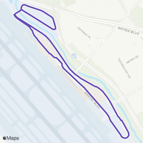 SJC Shuttles Economy Lot map