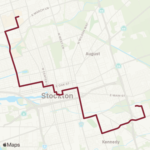 San Joaquin RTD Section-DTC-MTS map