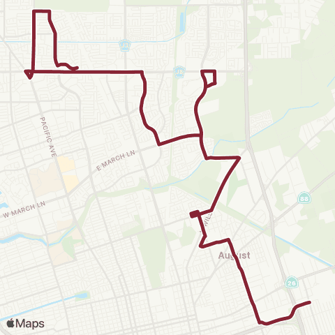 San Joaquin RTD Myrtle-Alpine-Holman-Morada map