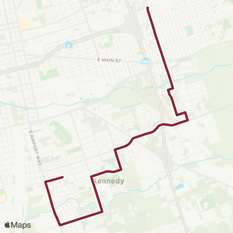 San Joaquin RTD 10th-Farmington-Oro-Myrtle map