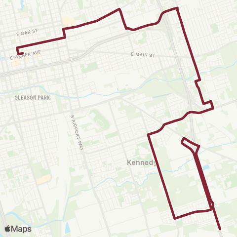 San Joaquin RTD Pock-Oro-Myrtle-DTC map
