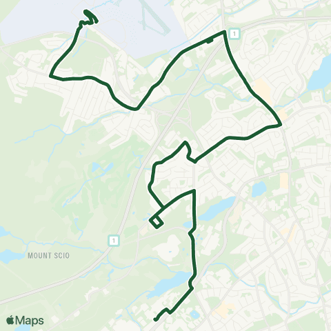 Metrobus Airport Hts - Torbay Rd - MUN map