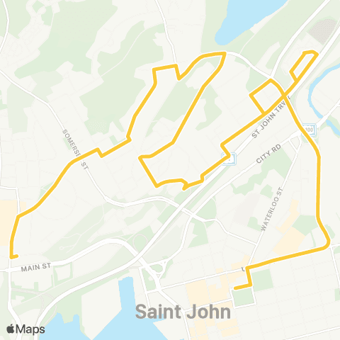Saint John Transit Wright St. / Fort Howe map