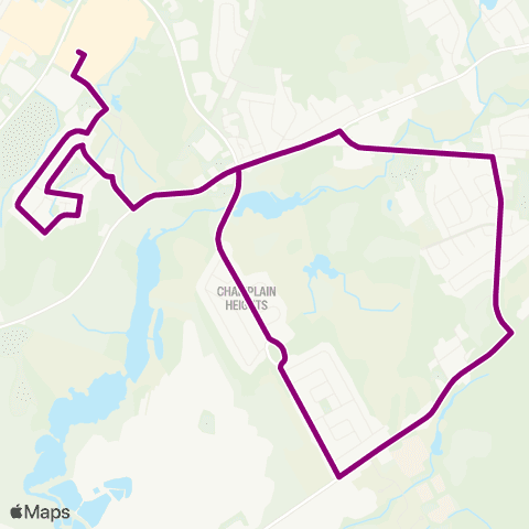 Saint John Transit Champlain Heights Silver Falls map