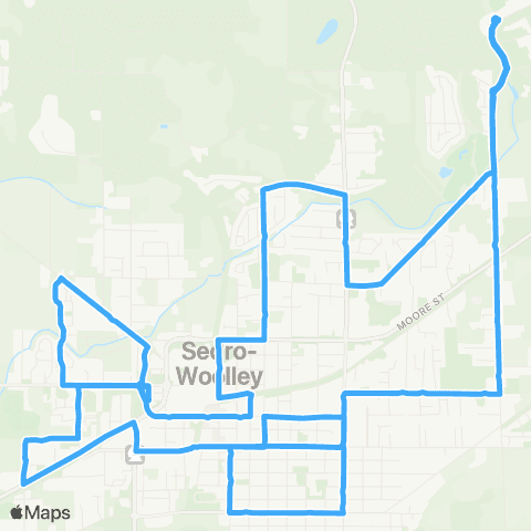 Skagit Transit Route 300 map