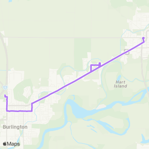Skagit Transit Route 301 map