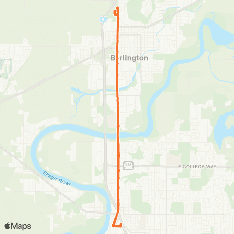 Skagit Transit Route 208 map