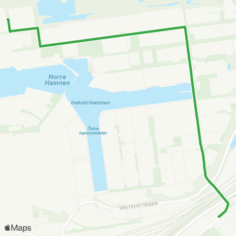 Skånetrafiken Sjölundaviadukten-Norra hamnen map