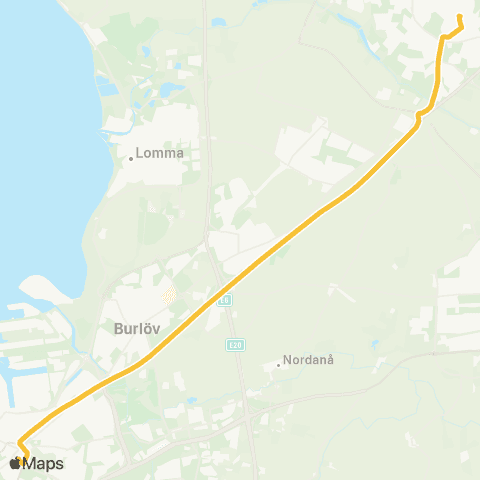 Skånetrafiken Lund - Malmö map