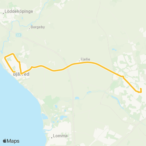Skånetrafiken Bjärred - Lund map
