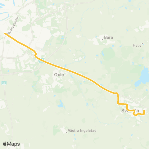 Skånetrafiken Malmö Södervärn - Svedala map