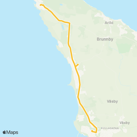 Skånetrafiken Mölle - Höganäs map