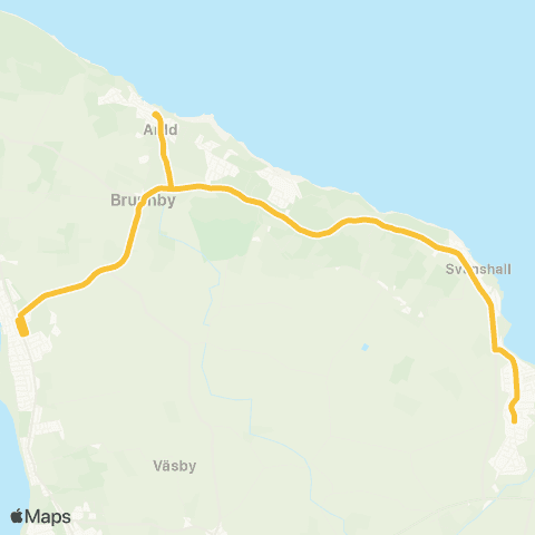 Skånetrafiken Jonstorp - Arild - Nyhamnsläge map