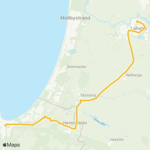 Skånetrafiken Ängelholm - Höganäs map