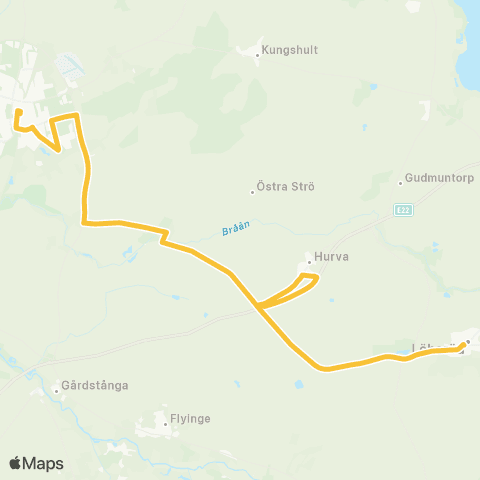Skånetrafiken Eslöv - Löberöd map