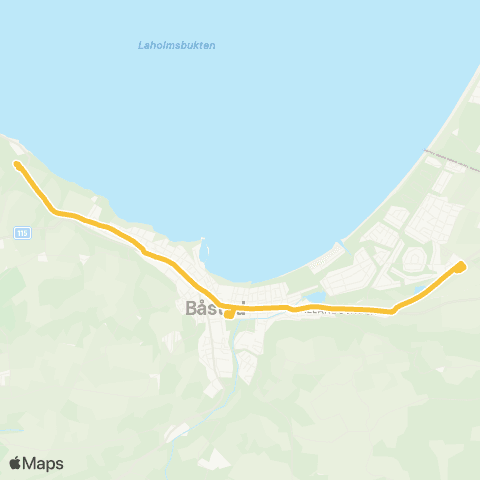 Skånetrafiken Norrviken - Båstad station map