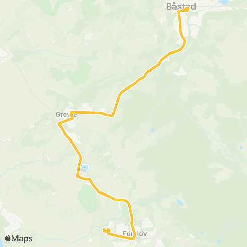Skånetrafiken Båstad - Förslöv map