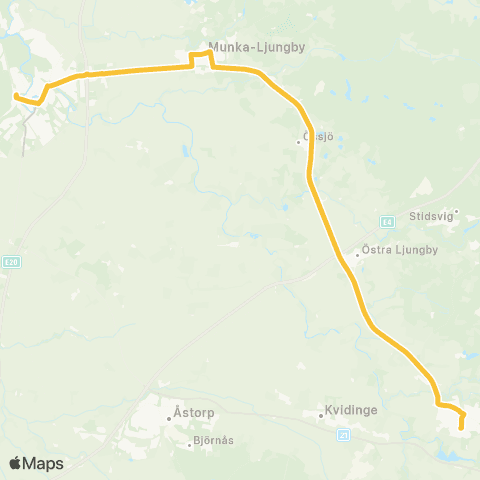 Skånetrafiken Ängelholm - Munka Ljungby - Klippan map