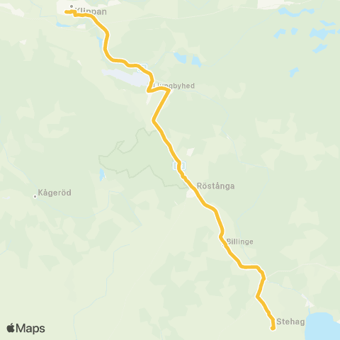 Skånetrafiken Klippan - Röstånga - Stehag map