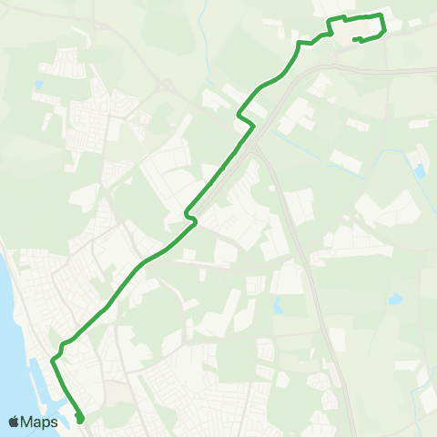 Skånetrafiken Väla Centrum - Berga Industriområde-Helsingborg  C map