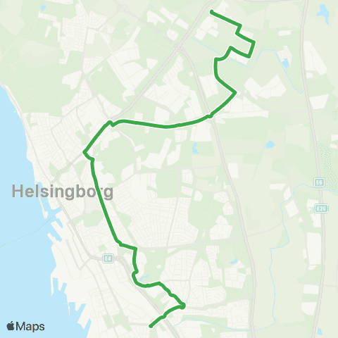 Skånetrafiken Ramlösa station - Stattena - Busspunkten - Väla by map