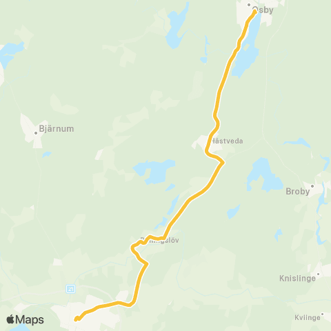 Skånetrafiken Hässleholm-Osby map