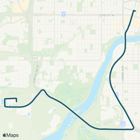 Saskatoon Transit City Centre / Civic Op Centre map