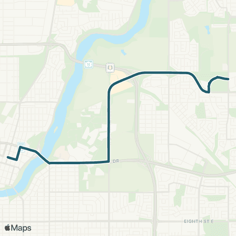 Saskatoon Transit City Centre map