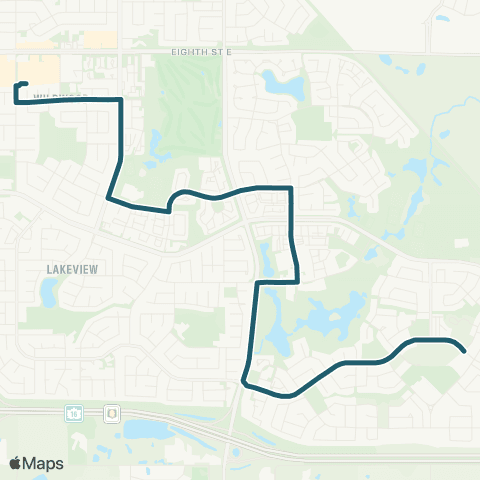Saskatoon Transit Rosewood / Centre Mall map