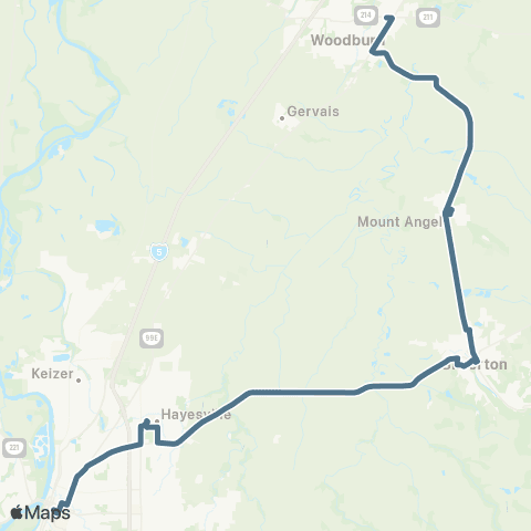 Cherriots North Marion County / Salem Express map
