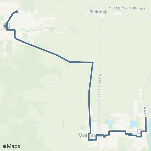 Cherriots Central Polk County map