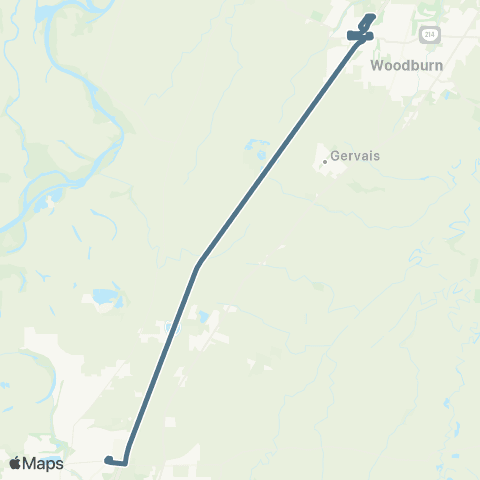 Cherriots Woodburn / Keizer Express map