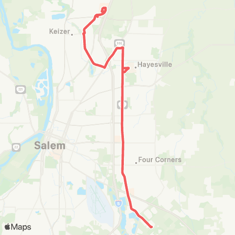 Cherriots Lancaster / Verda map