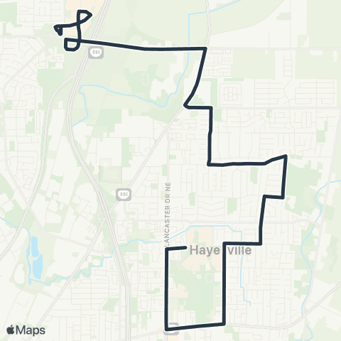 Cherriots Hayesville Drive map